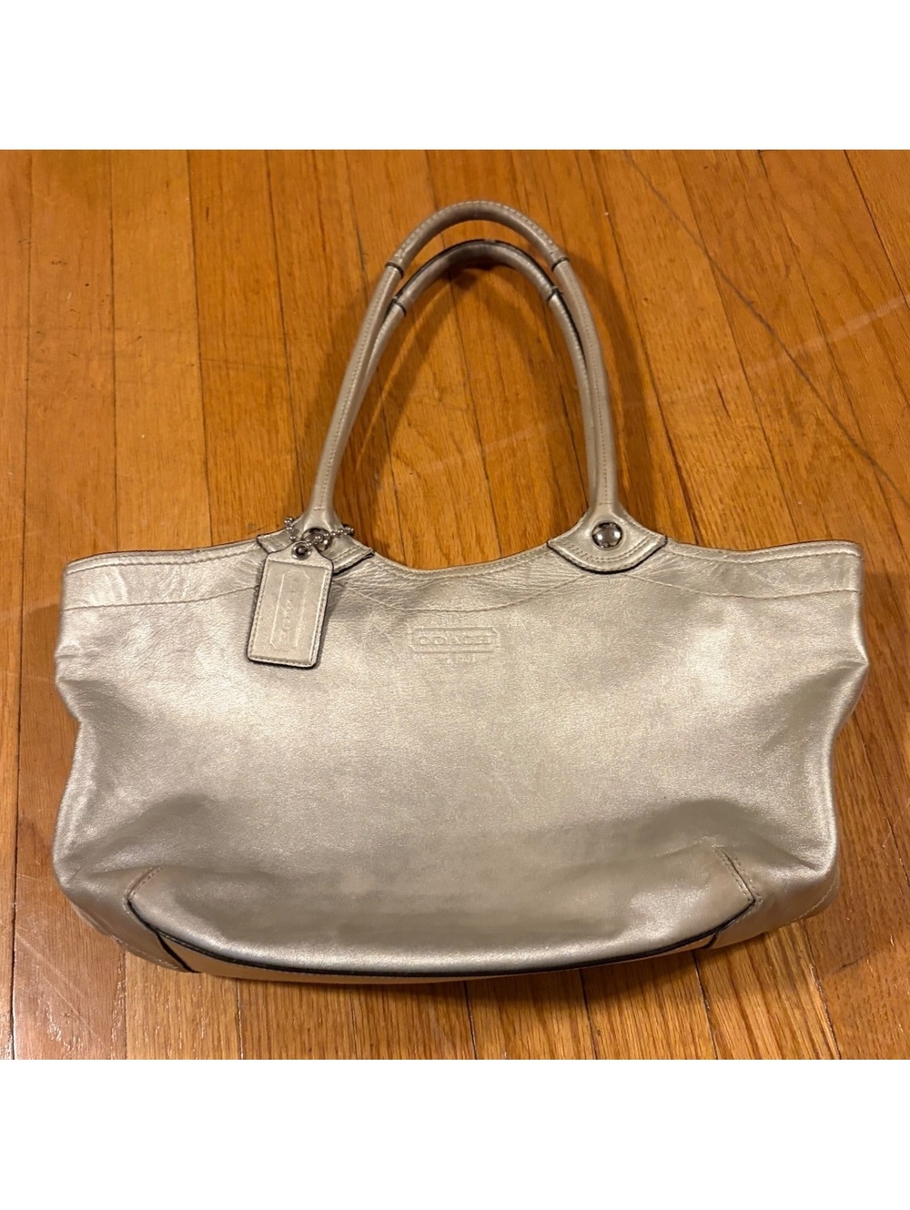 Vintage Y2K Coach Bleecker Metallic Gold purse
